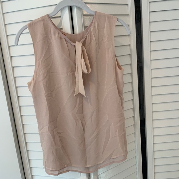 Tory Burch Tops - Tory Burch 100% Silk Tie Back Shell Blouse